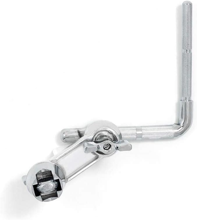 Gibraltar 9.5mm L-Arm & Clamp for Percussion Accessories, Dual Ratchet Adjustment Percussion Mount, Attaches Securely to Cymbal Boom Arms, Ideal for Cowbells Blocks and Small Instruments (SC-PLRA)