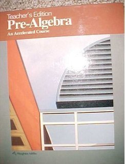 Pre-Algebra: An Accelerated Course (Teacher's E... 0395591244 Book Cover