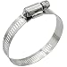 Cambridge SAE Size 40 Worm Gear Hose Clamps, 10 pcs/Box. 1/2" Band Size, Min Dia 2-1/16", Max Dia 3". Stainless Steel Band, Housing and Zinc Plated Screw.