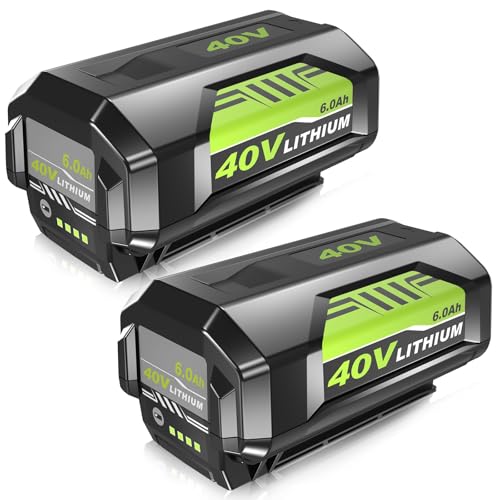 Zuyitoku 2Pack 6.0Ah 40V Battery Replacement for Ryobi 40V Battery