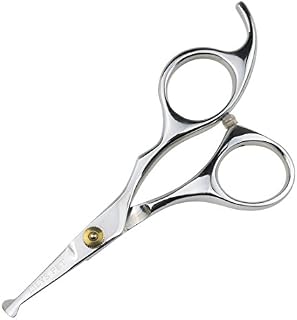 LILYS PET 5.0" Right-Handed Round-Tip Pet Grooming Scissors, Stainless Steel Small Ball Tip