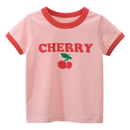 B&G-KID 2 Pack Toddler Girls T-Shirt Short Sleeve Kids Summer Casual Daily Shirt Fashionable Girl Graphic Tops Tee 2T-7T.2