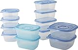 GladWare Food Storage Containers, Family Variety Pack, 24 Piece Set | With Glad Lock Tight Seal, BPA Free Containers and Lids in a Variety of Sizes to Hold and Store Food