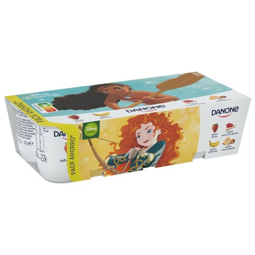 DANONE YOGUR NATURAL VARIOS SABORES (PACK DE 6 Und) REFRIGERADO (2FRESA/2MACEDONIA/2PLATANO/2T.QUESO, 8X120)