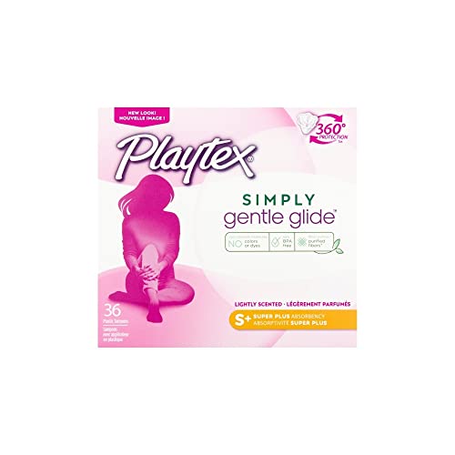 -Playtex Gentle Glide 360 Plastic Tampons, Fresh Scent Super Plus 36 ea ( Pack of 3)