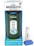 Thermacell Mosquito Repeller Patio Shield; Includes 12-Hour Refill; Highly Effective Mosquito Repellent for Patio; Bug Spray Alternative; Scent Free; No Candles or Flames