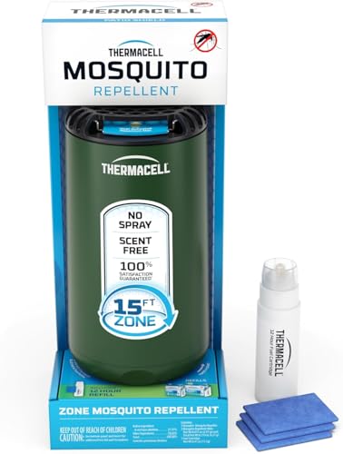 Thermacell Mosquito Repeller Patio Shield; Includes 12-Hour Refill; Highly Effective