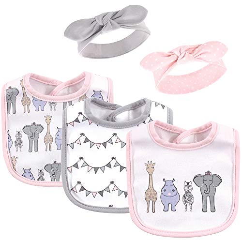 Image of Hudson Baby Unisex Baby Bandana Bibs and Headbands