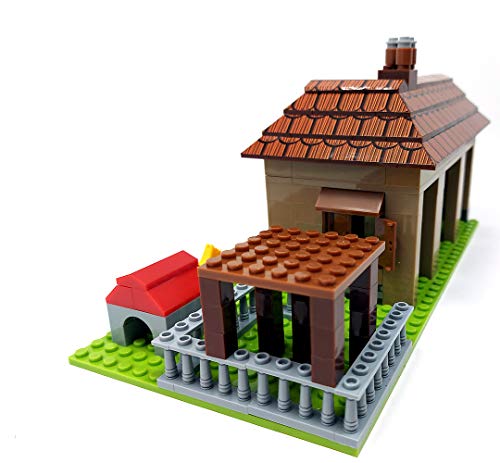 Bausteine Haus, Bungalow, 293 Klemmbausteine, Konstruktionsspielzeug – Bild 5