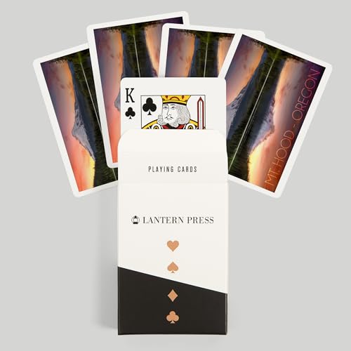 Baraja de 52 cartas tamaño póker Oregon Mt. Hood miniatura 6