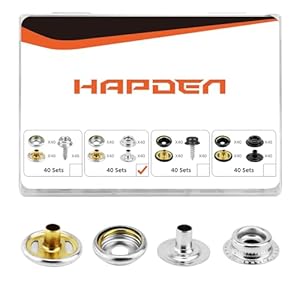 HAPDEN 160 Stück Druckknöpfe Set
