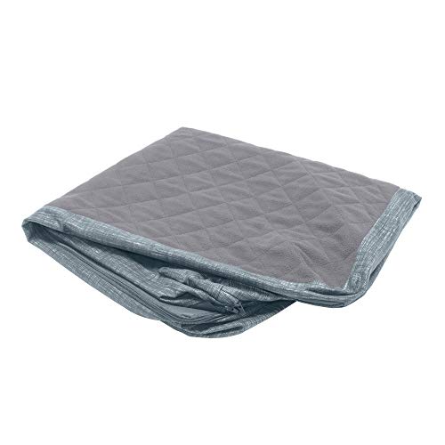 Furhaven Replacement Dog Bed Cover Quilted Fleece & Suede Print Chaise, Machine Washable - Titanium, Small #TOP20