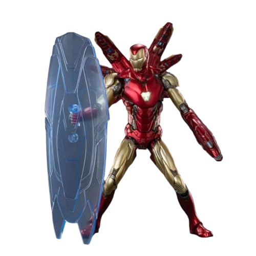 HiPlay ZD Toys Anniversary Series Collectible Figure Full Set: Iron Man MK85 2.0 Version, Illuminated Edition, Height 18cm Miniature Action Figurine FGBmk85