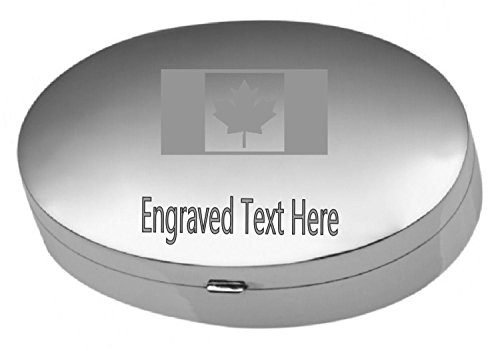 Boîte de pilule en Argent Sterling Canada pour organiser vos vitamines en voyage