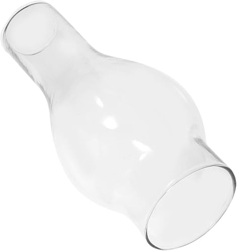 Housoutil Lámpara de queroseno Pantalla de vidrio Vintage Bombillas Lámpara de queroseno Globo Huracanes Lámpara Chimenea de Vidrio Lámpara de