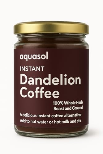 Aqua Sol Dandelion Coffee | 100 g | Roasted Dandelion Root Coffee-Alternative | Caffeine-Free, Vegan & Plant-Based