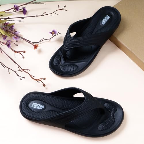 Image of DOCTOR EXTRA SOFT Women's Classic Ultra Soft Flip Flops /Slippers with Cushion FootBed for Adult | Comfortable & Light Weight|Stylish & Anti-Skid| Waterproof & Everyday Slip-on for Ladies & Girls D-515