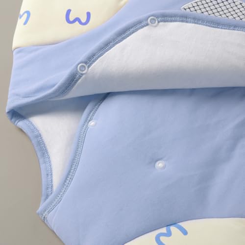 Image of Bold N Elegant Full Sleeve Footless Baby Romper Onesie Front Button Bodysuit Jumper for Newborn Baby Boys Girls Kids