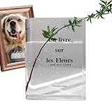 Acrylique transparent : le vase à livres transparent est fabriqué en acrylique transparent de qualité supérieure pour une visibilité maximale du contenu. Léger, incassable, durable et facile à nettoyer.