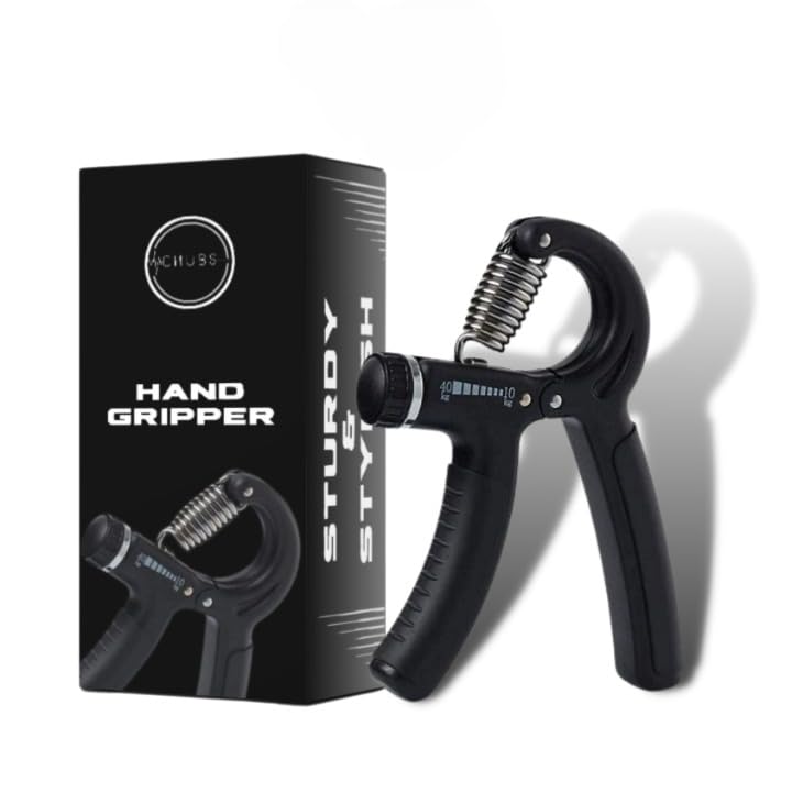 Chubs Fitness Series 10-70kg Hand Gripper for Men & Women for Gym Workout Hand Exercise Equipment to Use in Home for Forearm Exercise Finger Exercise Power Gripper (COUNTERBLACK)