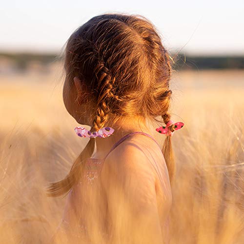 Yasunmi 50Pcs Children Hair Ties+200Pcs Rubber Bands, Cute Toddler Rabbit Ear Hair Ties, Seamless No Crease Elastic Cotton Bows Ponytail Holders Hair Accessories For Baby Toddler, Kids, Teens #TOP4