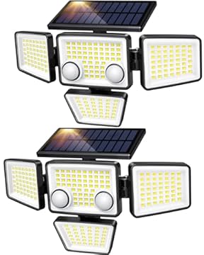 motion activated solar flood light
