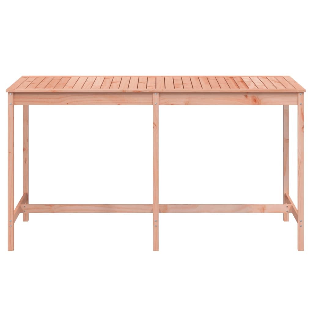 Klasyczny stół ogrodowy z litego drewna daglezji, 203,5 x 90 x 110 cm, stabilna drewniana rama na taras, balkon i do ogrodu, wytrzymały blat stołu do napojów i dekoracji