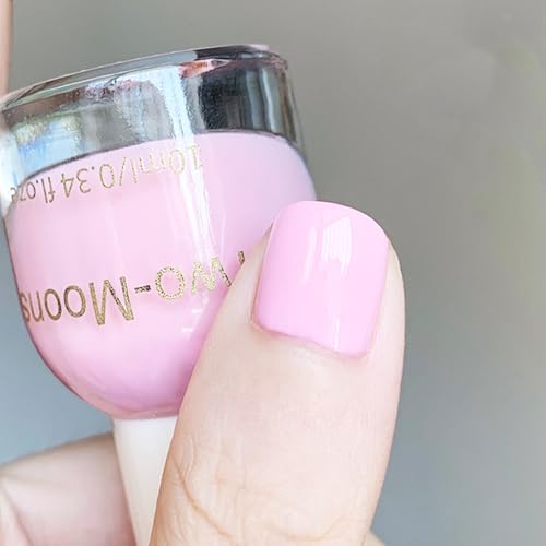 Nail Varnish - Baby Pink Nail Polish - Quick Dry & Long Lasting Pastel Pink Nail Polish - No Need Cure Breathable Nail Varnish - Water Based Chip Resistant for Women Girls DIY Manicure