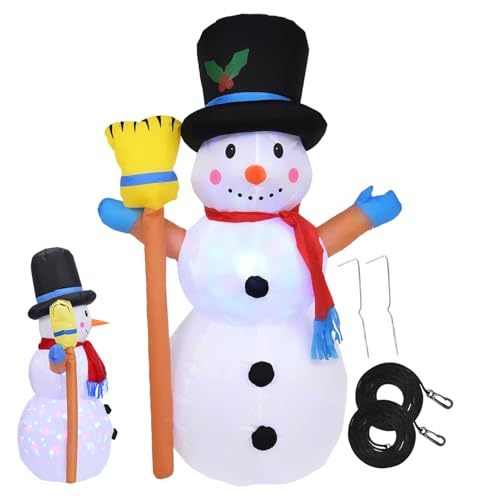 Opdestn Pupazzo di Neve Gonfiabile da Esterno | Per Scene...