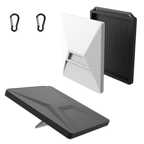 Silicone Protective Case for Starlink Mini, starlink Mini Accessories, Shockproof, Drop-Proof, Dustproof, Sun-Proof Starlink Mini Silicone Protection Cover with Carabiner (Black)