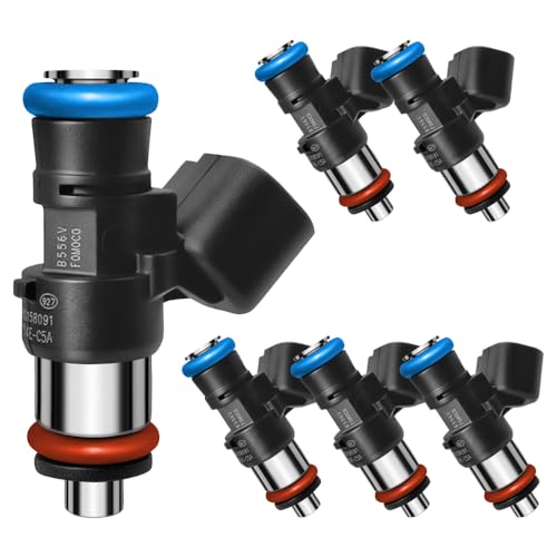 SeyPon Set of 6 Upgraded 0280158091 Fuel Injectors Fit for Lincoln: MKZ/MKX/MKS/KMT, for Ford: Fusion/Flex/Edge/Taurus(& X), For Mazda: 6/CX-9, For Mercury: Sable, 2007-2015 3.5L/3.7L V6 Gas by SeyPon - Used condition - US$59.84