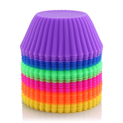 New Star Foodservice 44270 Reusable Silicone Baking Cups And Cupcake Liners, Set Of 24 #TOP3