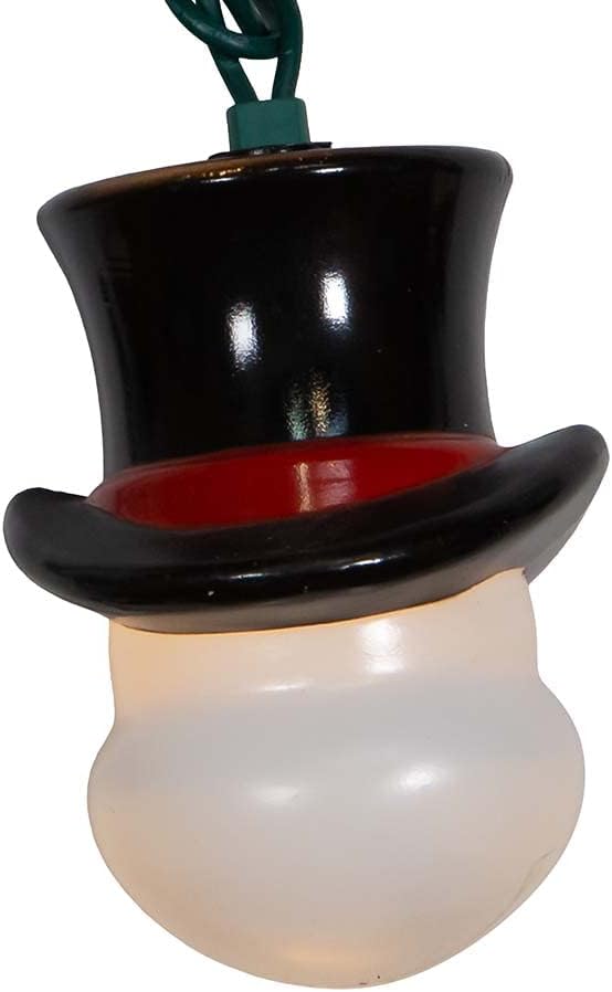 Kurt S. Adler UL 10-Light Snowman Head Light Set