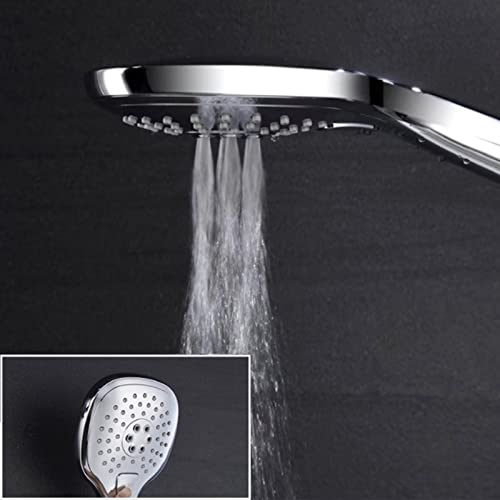 Système pomme douche encastrable avec bouchon baignoire noir