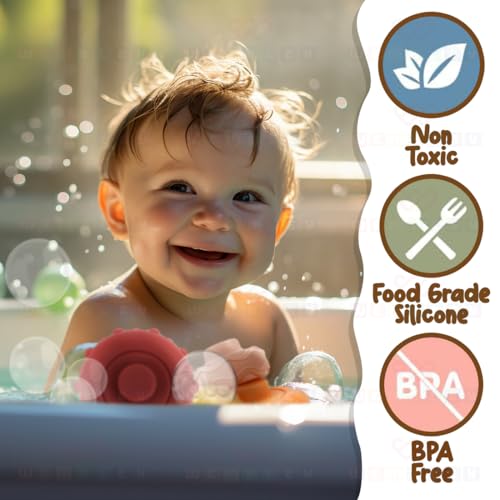 Image of Wembley Stacking Toys for Kids Baby Soft Colorful Activity 6 Rings with Unicorn Sensory Teething Toys for Toddler 0-3-6-12-18 Months Gifts for Newborn Boys Girls