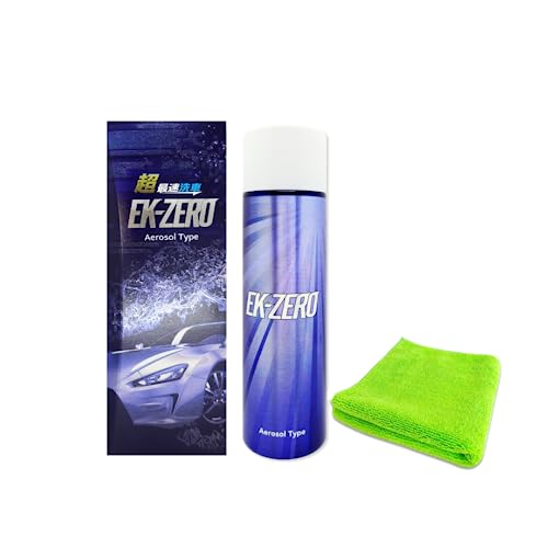 EK-ZERO Aerosol Type クロスセット 水なし洗車 コーティング剤 撥水 簡単 洗車 艶出し 時短