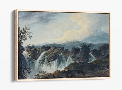 Impression sur toile d'art avec cadre en chêne Dominic Serres 76x50 cm