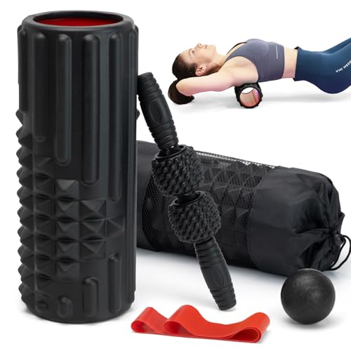 Zmarthumb 5 in 1 Foam Roller Set, High Density Patented Exercise Roller