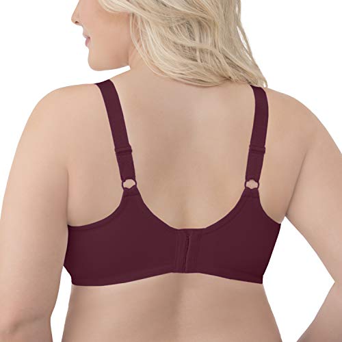Image of Vanity Fair Women's Full Figure Beauty Back Smoothing Bra with Lace, 4-Way Stretch Fabric, Lightly Lined Cups up to DD