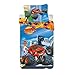 Produktbild Blaze and the Monster Machines Bettwäsche-Set für Kinderbett, 100 x 135 cm + Kissenbezug 40 x 60 cm, 100 % Baumwolle, weiches und farbenfrohes Junior-Bettwäsche-Set für Kinder, Blaze
