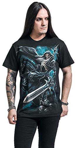 Spiral Goth Wrap Uomo T-Shirt Nero 3XL 100% Cotone...
