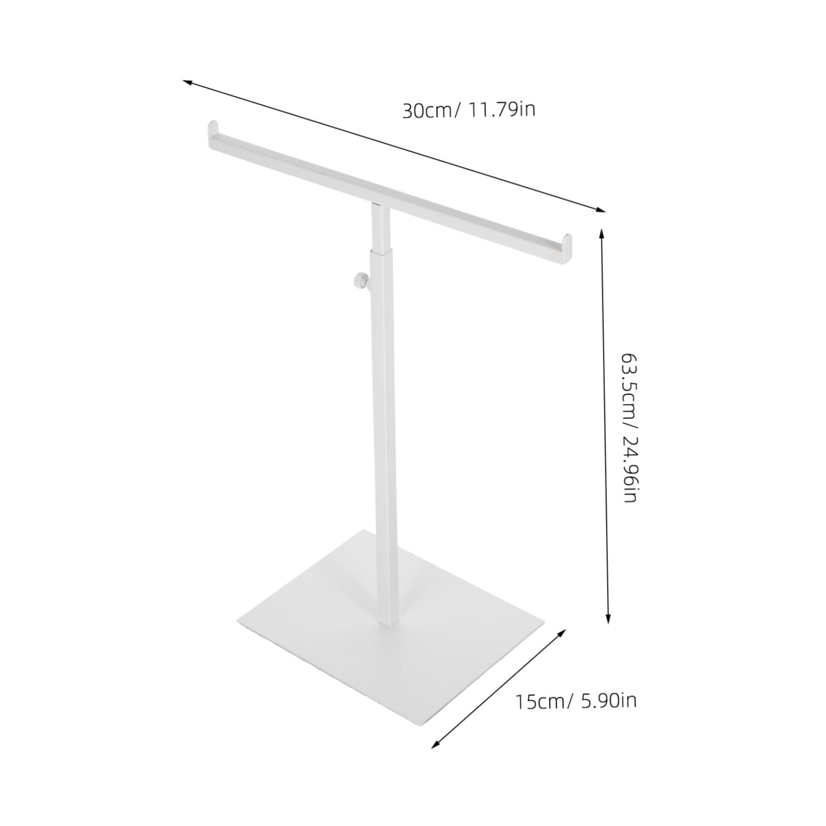 NOLITOY Expositor Resistente o Blanco Ajustable Inoxidable Bolsos Acero Soporte Ligero Organizar para Mochilas , Adecuado Armario o Baño