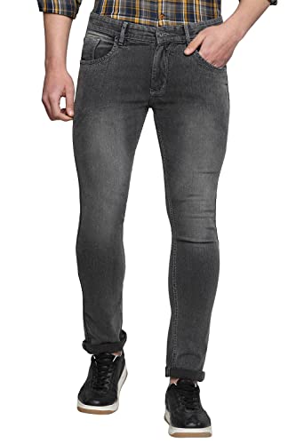 Image of Allen Cooper Slim Mid Rise Stretchable Denim Jeans for Men