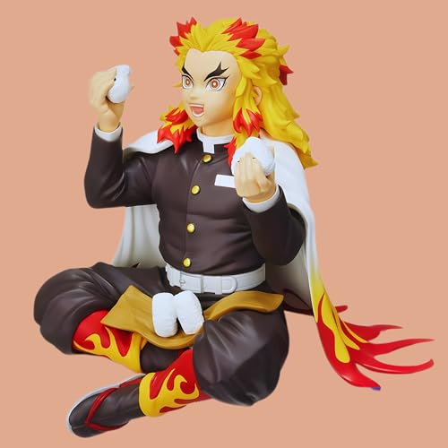 Image of Anime Action Figure | Premium Collectible Limited Edition | Attractive Lightweight Toy Figures for Home Decoration Office Desk and Study Table by Anime Collectors (Rengoku Sitting)