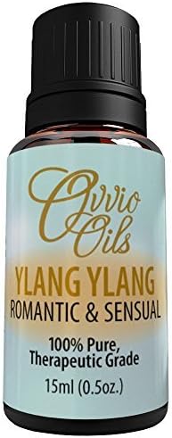 Ylang Ylang Essential Oil by Ovvio Oils | Natural Romantic and Sensual Holistic Aromatherapy | Premium Therapeutic Grade 100% Pure Undiluted Essential Oil from Madagascar | Large 15ml