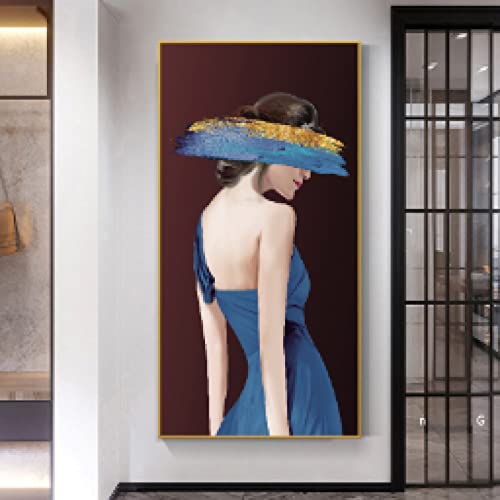 Affiches et gravures art moderne de fille pour décoration de galerie 70x140cm