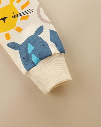 Image of Hongshilian Unisex Kids Cute Cartoon Cotton Sweater Shirt