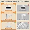 MagicFox 3 Piece Twin Size Bed Rail for Toddlers, Upgraded Height Adjustable Baby Bed Rail Guard, Thickened Child Safety Bed Rails for Twin Size Beds (74.8x74.8x39 Gray)