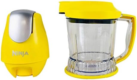 Ninja Storm Master Prep Food Processor Blender Powerful One Touch 450W Motor Pod BPA-Free Pitcher Dishwasher Safe QB751Q (Renewed) (Yellow)