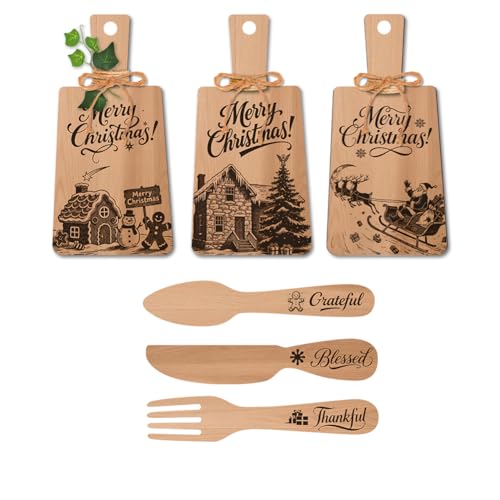 Planches à découper décoratives en bois de Noël pour habiller vos murs